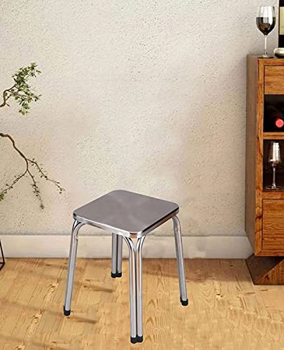 Image of NGFC Stainless Steel Medical Stool - Adjustable Doctor, Salon, Warehouse, Garage & Bathroom Stool with Durable Heavy-Duty Design for Home & Professional Use - Pack of 1
