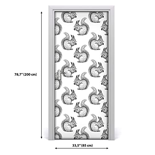 Autocollant de porte 85x200cm imperméable et lavable pour rénover facilement