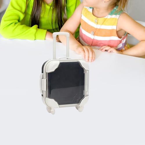 Image of ATORSE Doll Suitcase Organizational Skills Mini Trolley Luggage for Boys Girls Gift Blue Black