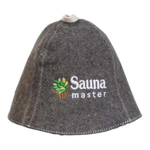 Saunahut Sauna Master, aus Filz Filzkappe Saunamütze Saunakappe Stickerei