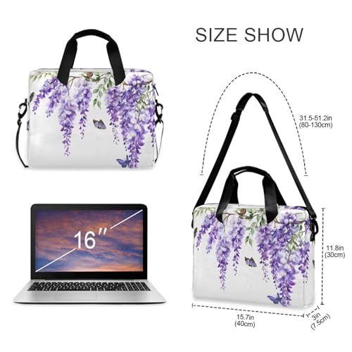 Maletín para portátil ALAZA 13-15.6 pulgadas morado miniatura 5