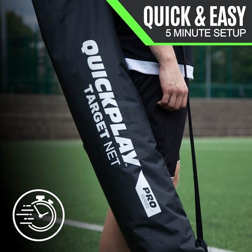 QuickPlay Target Net for Soccer Goals 16x7 - Soccer Target Net with 7 Pockets for Shooting Accuracy - Fits Standard Soccer Goals - Weighted Base, Bungees & Velcro Markers - Soccer Training Equipment by QUICKPLAY - Image 6