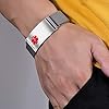 YOTHIWAD Medical Alert Bracelets for Men Women Kid Medical Id Bracelets with Free Laser Engraving Adjustable Stainless Steel Band Magnetic Security Clasp Dual-Side Engraving #2
