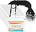 Fushing 30Pcs Clear Plastic Horizontal Name Tags Badge ID Card Holders and 30Pcs Flat Neck Lanyards with Swivel Hook