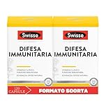 SWISSE Difesa Immunitaria - Integratore Difese Immunitarie con Vitamina C Magnesio Zinco ed Echinacea, Integratori Stanchezza e Affaticamento, Formulazione Multinutriente, 120 Compresse, Made in Italy