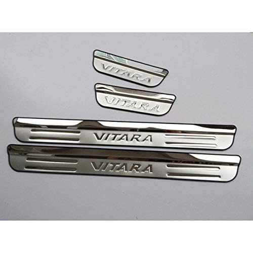 Protectores De Umbral De Puerta Para Suzuki Vitara Full Hybrid 2022-2024 - Acero Inoxidable, 4 Piezas
