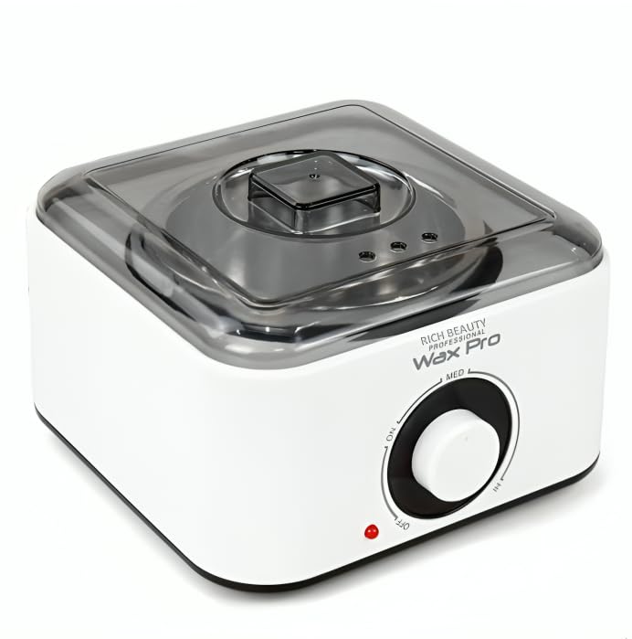 Wax Pro Professional Wax Heater | Pro Wax Heater - Adjustable Temperature Electric Wax Warmer for Hard Wax, Beads & Hot Waxing – Suitable for Salon & Home Use (white)