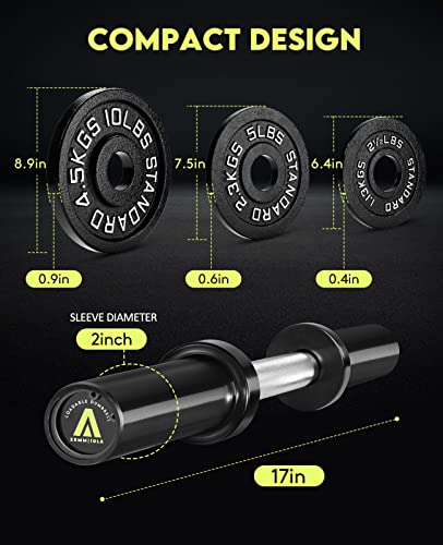 Abovegenius Olympic Dumbbell Weights Sets 90 Lb Dumbbell Weight Set, Space Saving Weight Set For Home Gym #TOP1