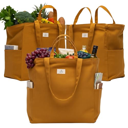 Nook Theory 3-Pack Heavy Duty Reusable Grocery Bags