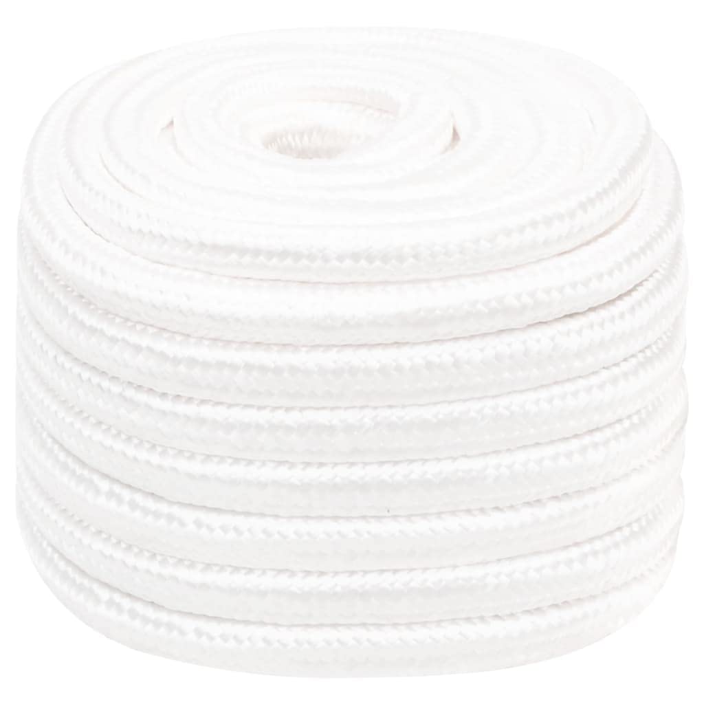 vidaXL Boat Rope Anchor Line Braided Cord UV Resistant Ship Marine Yacht Coil Rope Abrasion Resistant Full White 20 mm 100 m Polypropylene โ image 1