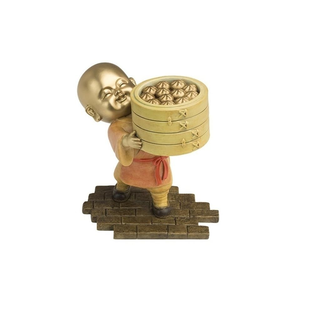 AFGFGHES Statue All-copper Handmade Statues, Home Living Room TV Cabinet Decoration Ornaments, Copper Desktop Ornaments, Shaolin Monk Brass Figurine