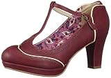 Bettie Page Damen BP303-JOAN Pumps, burgunderfarben, 41.5 EU