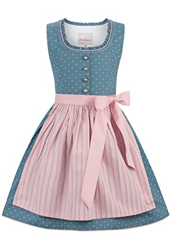 Stockerpoint Trachtenkids Mädchen Greta Children's Kinderdirndl, Rauchblau, 152 EU Cover