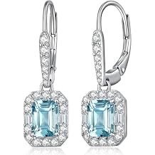 Jiamiaoi 18Kt Plated Sparkle Drop Earrings 925 Sterling Silver Teardrop Dangle Earrings 4A+ Cubic Zirconia for Women