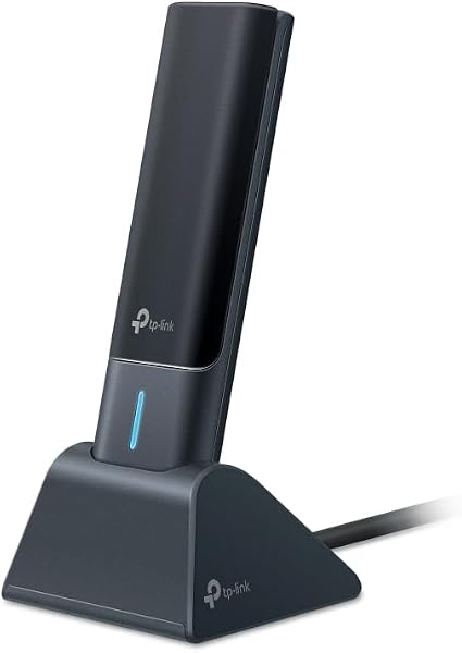 TP-Link WiFi 無線LAN WiFi 6E 2402 Mbps (6 GHz) + 2402 Mbps (5 GHz) + 574 Mbps (2.4 GHz) トライバンド USB3.0 WPA3 OFDMA MU-MIMO メーカー保証3年 Arhcer TXE70UH/A - 1