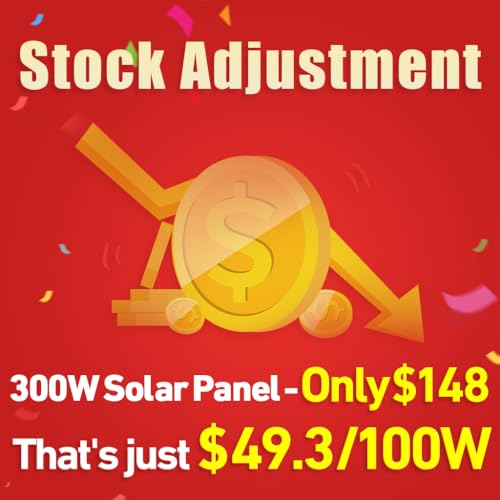 DOKIO 300W Portable Foldable Solar Panel Kit (19.3x37.4in, 15.2lb), with Separate Controller and Dual USB, Monocrystalline Charger for 12V Batteries, Power Stations, RV Camping Emergency Use - Image 6