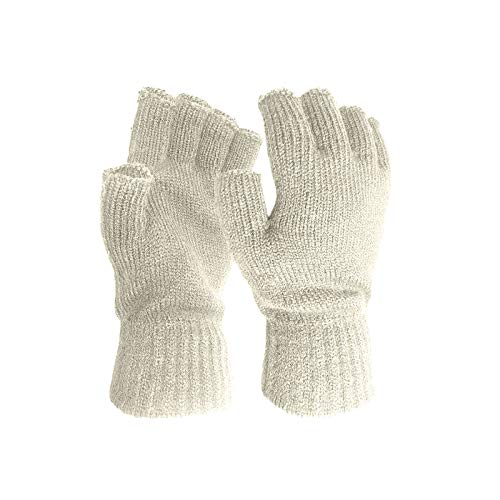 Fingerlose Handschuhe Damen Schwarz Halbfingerhandschuhe Kostüm Warm Strick Women 's solide Halbfinger Handschuh Farbe Herren Winter und Handschuhe Handstulpen Grau Strickhandschuhe Cover