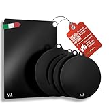 MiLù Protezione Piano Induzione Unico Compatibile con Funzione Booster + E-book in Regalo | Tappetini Piano Induzione Resistenti al Calore | Set 5 pezzi Sottopentola Antiscivolo Lavabili Copri piano