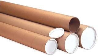 Heavy-Duty Mailing Tubes with Caps, 4