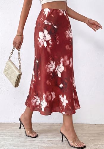 Image of BTFBM Satin Skirts for Women Trendy 2026 Summer Fall
