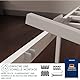 Dreamzie Bett 140x200 mit Lattenrost aus Metall - Bettgestell 140x200 für Matratze, Höche 25 cm - Robust, Leichte Montage, Umfangreicher Stauraum - Weiß Lattenrost
