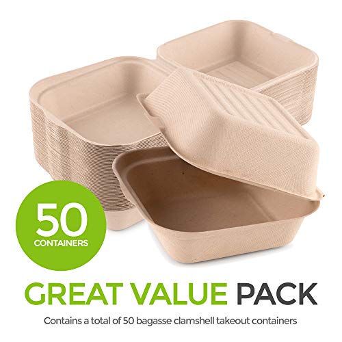 image for Stock Your Home Clamshell Take Out Food Containers 6