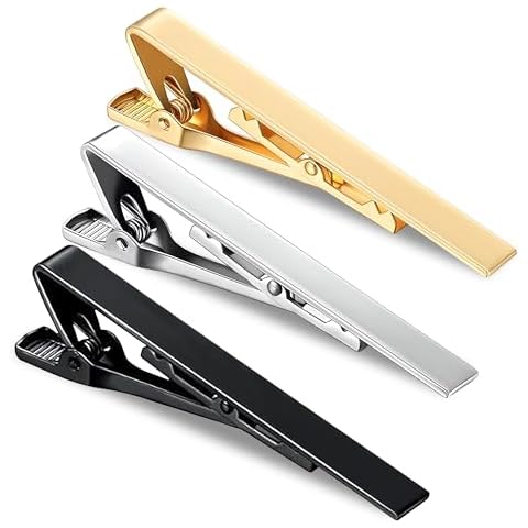 FATASH Men's Stylish Metal Tie Clips Cover