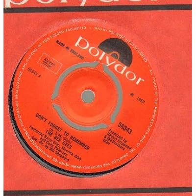 BEE GEES - DON'T FORGET TO REMEMBER - 7 inch vinyl / 45