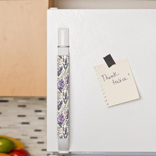 Image of Pardick Refrigerator Door Handle Covers Set of 2, Lavender Fridge Handle Covers Appliance Handle Covers Protector for Microwave Oven Stove Dishwasher, Keep Your Kitchen Appliance Clean