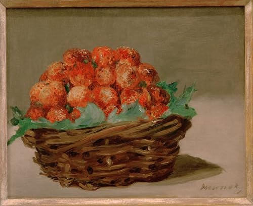 Toile Panier de fraises Edouard Manet pour Décoration Salon Chaleureux