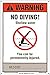 Poolmaster Sign for Residential or Commercial Swimming Pools, NSPF No Diving
