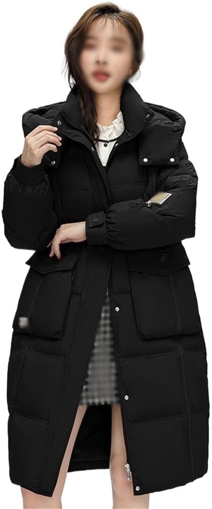 Women's Autumn And Winter Down Jacket Casual Design Korean Warm Straight Large Pockets