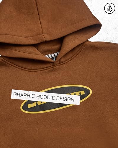Image of Volcom Boys Hoodie - Long Sleeve Pullover Graphic Hoodie Sweatshirt - Warm Casual Hoodies for Boys (8-20)