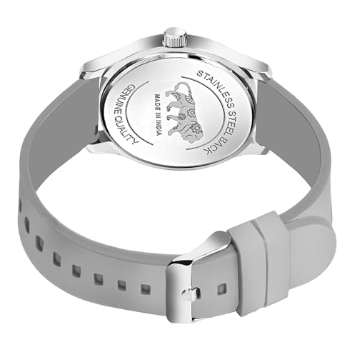 Image of styledose Minimalist dial Softest Adjustable Silicon Belt Quartz Analog Date Display Wrist Watch for Men