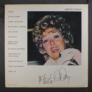 anita and rhythm section by Anita O'day — album cover