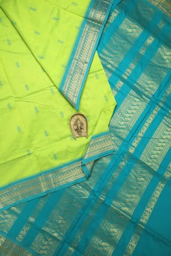 Image of South Cotton Gadwal Saree for Women | Celebrity Inspired Traditional Ethnic Wear | Chettinad & Kalyani Cotton Sarees | Soft Cotton Saree with Blouse Piece