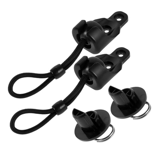 Tofficu 1Set Bungee Ball Ties with Clips Windproof Curtain Rod Bracket Lock Replacement for Roller Shades Includes Accessories with Screws and Wall Plugs for Easy Installation