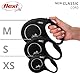 flexi® Classic M Gurt 5 m schwarz, Roll-Leine für Hunde bis 20 kg