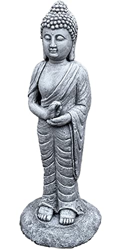 stoneandstyle Steinfigur Shiva stehend 48 cm hoch frostfest Steinguss massiv