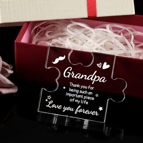Image of Heart shaped plaque gift (Grandpa)