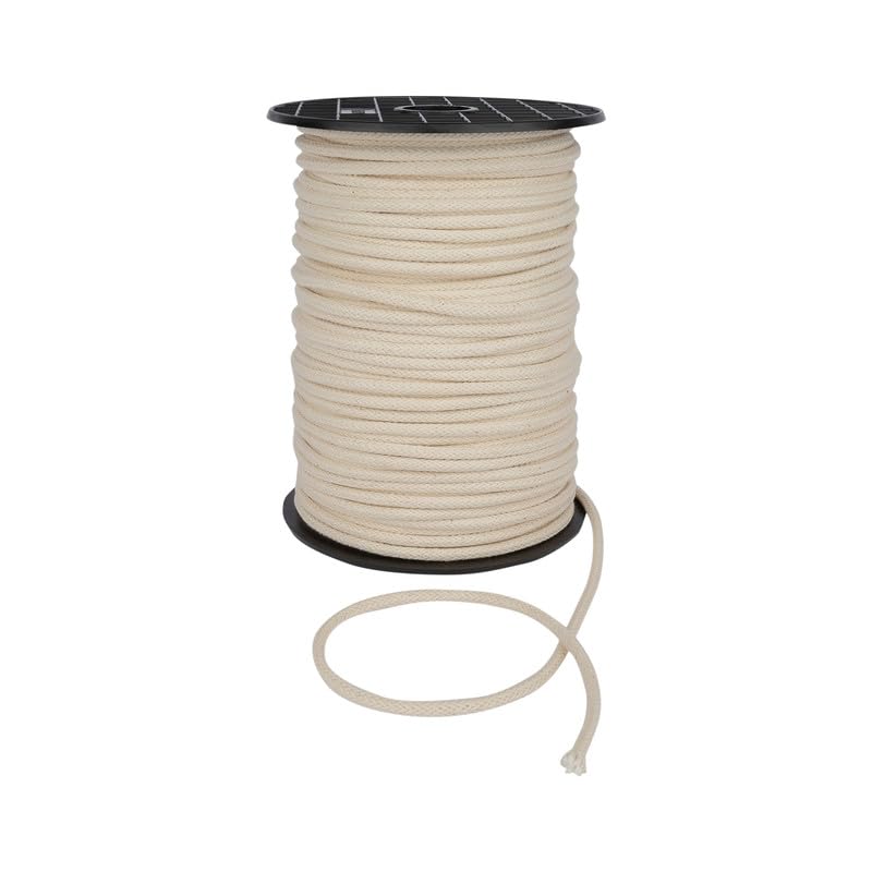 Natural Piping Cord - 5mm Seam Binding, Upholstery Edging Trim, Piping Cushions (10m)