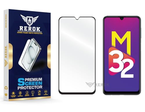 Image of Gorilla Tempered Glass Screen Protector Compatible with Samsung Galaxy M32 4G [Pack of 1] | Edge-to-Edge, Bubble-Free, Case Friendly, Easy Installation Kit