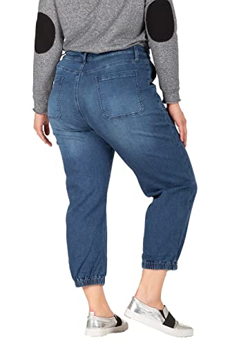 Standards & Practices Women's Plus Size Tencel Rib Cuffs Jogger Jeans2