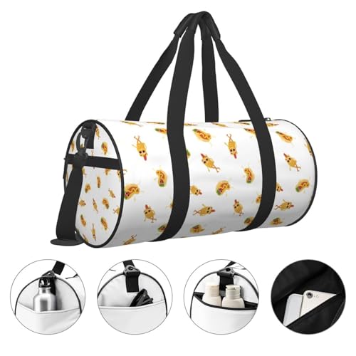Travel Duffle Bag, Funny Cartoon Hot Dog Print Sports Gym Bag for Women Men, Carry On Bag Weekender Overnight Duffel Bag, Personal Item Travel Bag3
