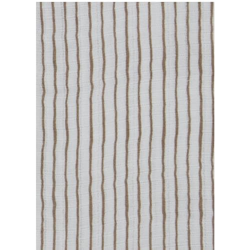 Image of Chick Pea Muslin Baby Blanket for Boy Large 36x40 2pack Brown Farm Animals Striped
