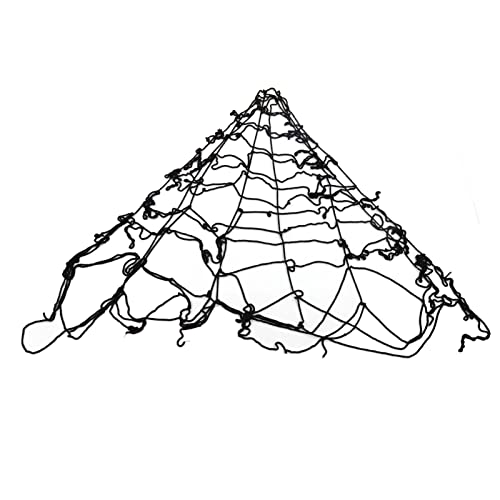 GEDMRT Decoración de telaraña de Temporada Espeluznante |Telaraña Grande de 5x5m para Casas Temáticas/Patio/Fiesta |Material de Franela, súper elástico.