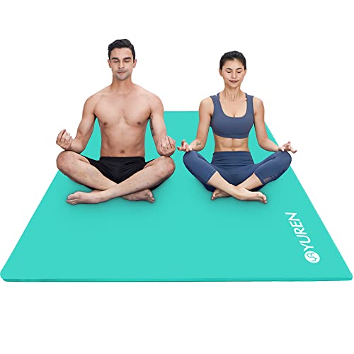 RYTMAT Tapis Sport XXL 200×120cm 10mm Epais NBR Tapis de Yoga Antidérapant Tapis de Gym Grande Largeur pour Fitness Pilates Exercice Cover