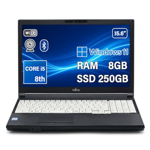 �y�����ςݕi�z �m�[�g�p�\�R�� �x�m�� Lifebook A579 / ��8���� Core i5 8250U/������ 8GB/��e��SSD 250GB/15.6�^ Windows11&Ms Office2021/HDMI VGA/����LAN����/DVD����
