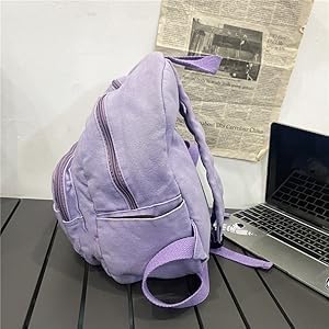 Image of MaxxCloud Vintage Denim Laptop Backpack Casual Canvas Daypack Handbag Purse Lightweight Rucksack Shoulder Bag