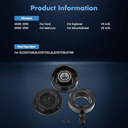 Image of ECCPP A /C Compressor Clutch 2006-2010 Fit for Ford Explorer 4.0L AC Clutch
